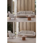 Edsy Home Gloria 3+1 Koltuk Takımı Krem