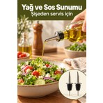 Mucit Home 1 Adet Damlatmaz Kapaklı Şişe Tıpası Sızdırmaz Yağdanlık Ucu Kapağı Tıpası Yağ Şişesi Başlığı