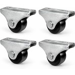FREKANS Burak 0215 SPS Sabit Mobilya Tekerleği 20 mm Siyah Polyamit Metal Gövdeli (4 Adet)