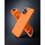 TeknoKapsül Apple Iphone 12 Pro Max Kılıf First Silikon - Turuncu