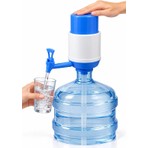 Urve Plastik Musluklu Damacana Su Pompası Beyaz Mavi Ergonomik Pratik Tasarım