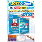 Tonguç Akademi 6. Sınıf 1. Dönem Yazılı Notları - 1. Dönem Yazılı Denemeleri Set - Süper Ikili 2 Kitap - 1. ve 2. Yazılı