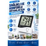 Dsg Edewatt Kablosuz Dijital Termometre Bebek Odası Sıcaklık Ölçer Alarm Özellikli