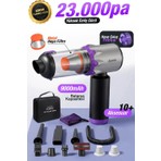 Auhma Ahv-29 Kablosuz Araç Süpürgesi 220W 23000PA Güçlü Vakum & Üfleme Özellikli Şarjlı Oto Süpürge