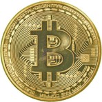 Greathings Bitcoin Madeni Hatıra Para Altın Renkli 38 mm Çapında Özel Tasarım