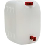 Slab Musluklu 30 Litre Polietilen Bidon Ergonomik Tasarım ile Sıvı Taşıma Kolaylığı Sağlar Beyaz