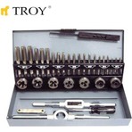 Troy 36000 Kılavuz Pafta Seti 32 Parça Gümüş Çelik Malzeme ile Kaliteli ve Pratik Kullanım