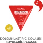 ANYONG Dolgunlaştırıcı Soyulabilir Kolajen Maske – Hyalüronik Asit ve Seramid ile Nem Bariyeri Güçlendirici, Cam Cilt Etkisi 7 ml