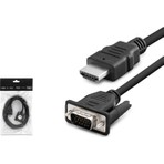 Hadron HDMI - VGA Kablo 1.8 Metre Siyah Renk Tak ve Çalıştır Özelliği ile Kolay Kullanım