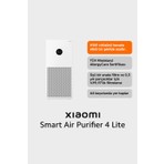 Xiaomi Smart Air Purifier 4 Lite - Beyaz Akıllı Hava Temizleyici, 43 m2'ye kadar, 360 m3/s CADR, Uygulama ve Ses Konrolü  (Xiaomi Türkiye Garantili)