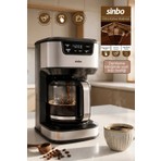 Sinbo SCM-9040 Otomatik Zaman Ayarlı Xl 14 Fincan Filtre Kahve Makinesi Dijital Göstergeli
