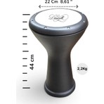 Mısır Darbuka Siyah Donizetti 45 cm Yükseklik ve 2,2 kg Ağırlıkla Mat Renkli Performans Aracı