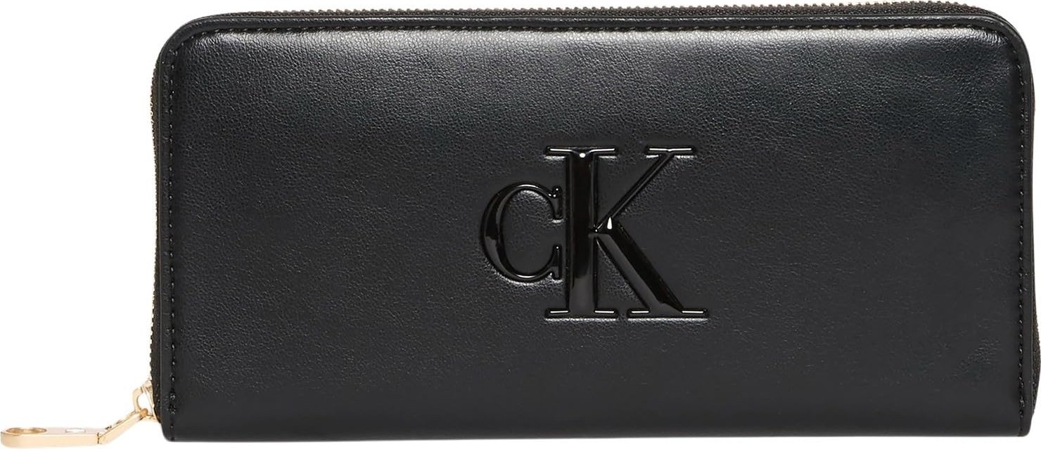 1001 Bold Ck Long Zip Around Kadın Cüzdan Black Tek Beden