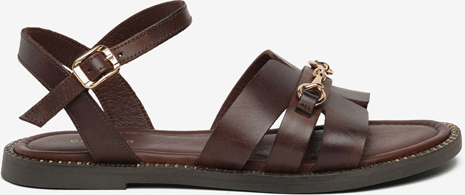 Greyder Kadın Kahverengi Hakiki Deri Sandalet 6Y2WS59353