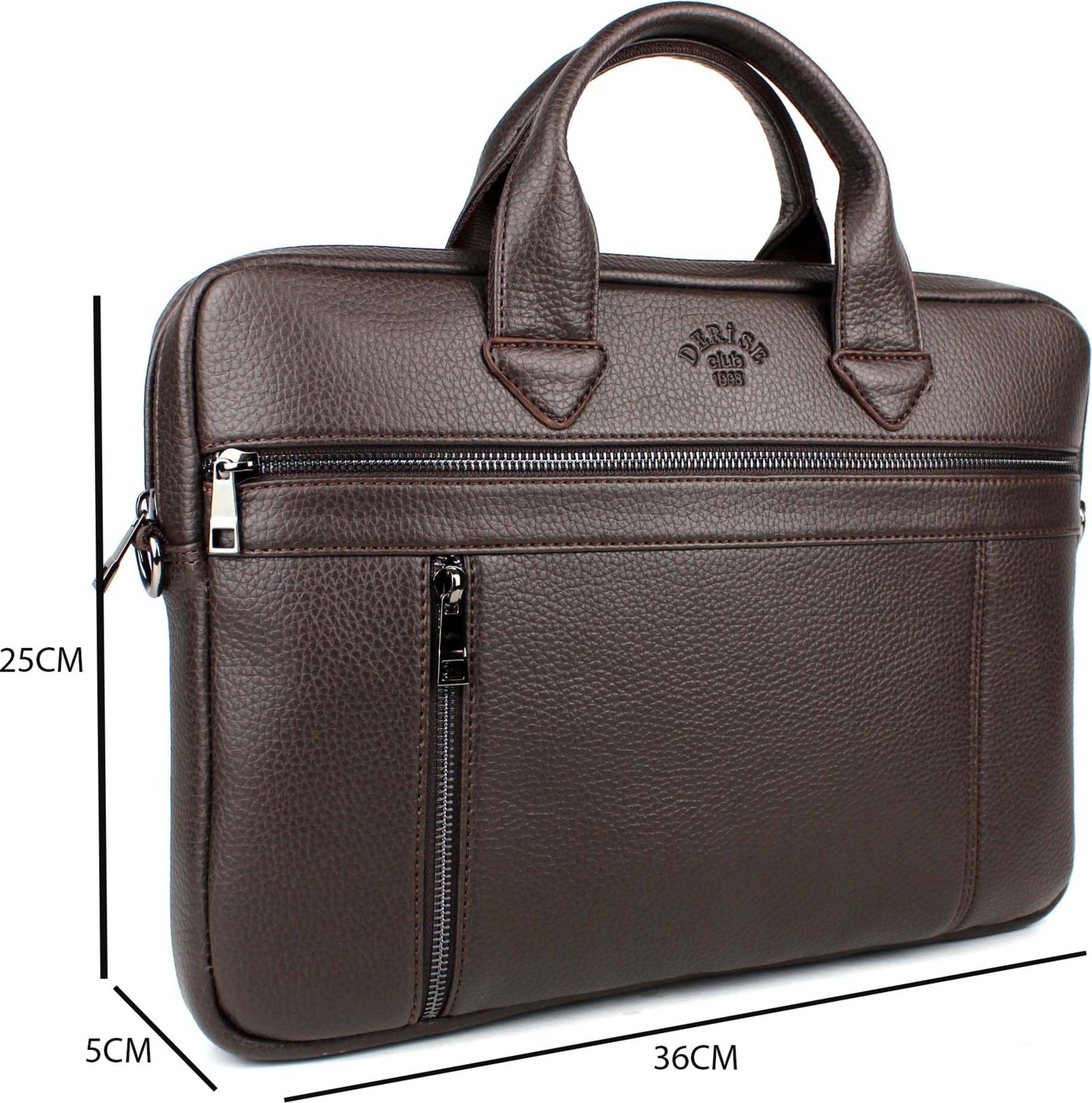 Derise Club Unisex Siyah 14 Inç Evrak ve Laptop Çantası