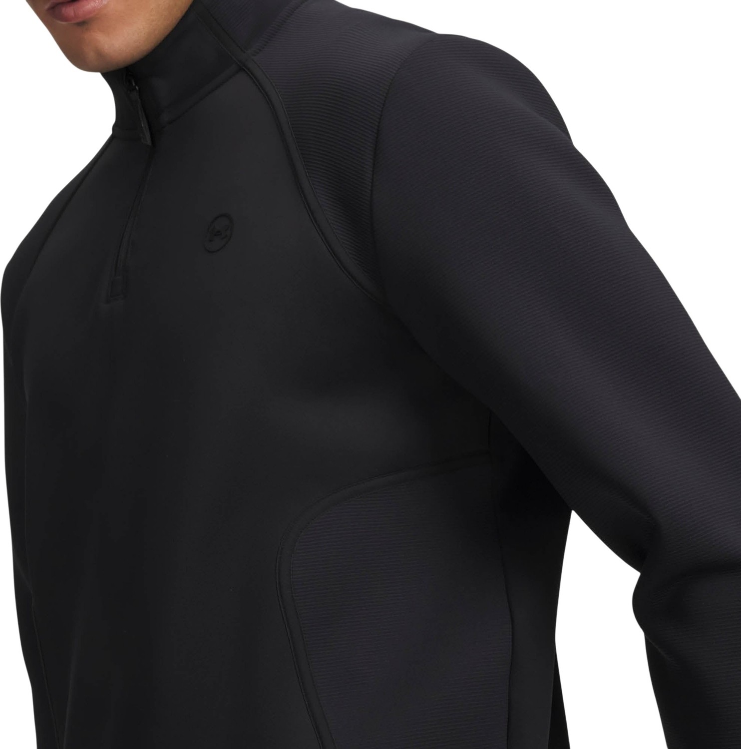 Under Armour Ua Drive Midlayer 1/4 Zip Siyah Erkek Sweatshirt görsel 2