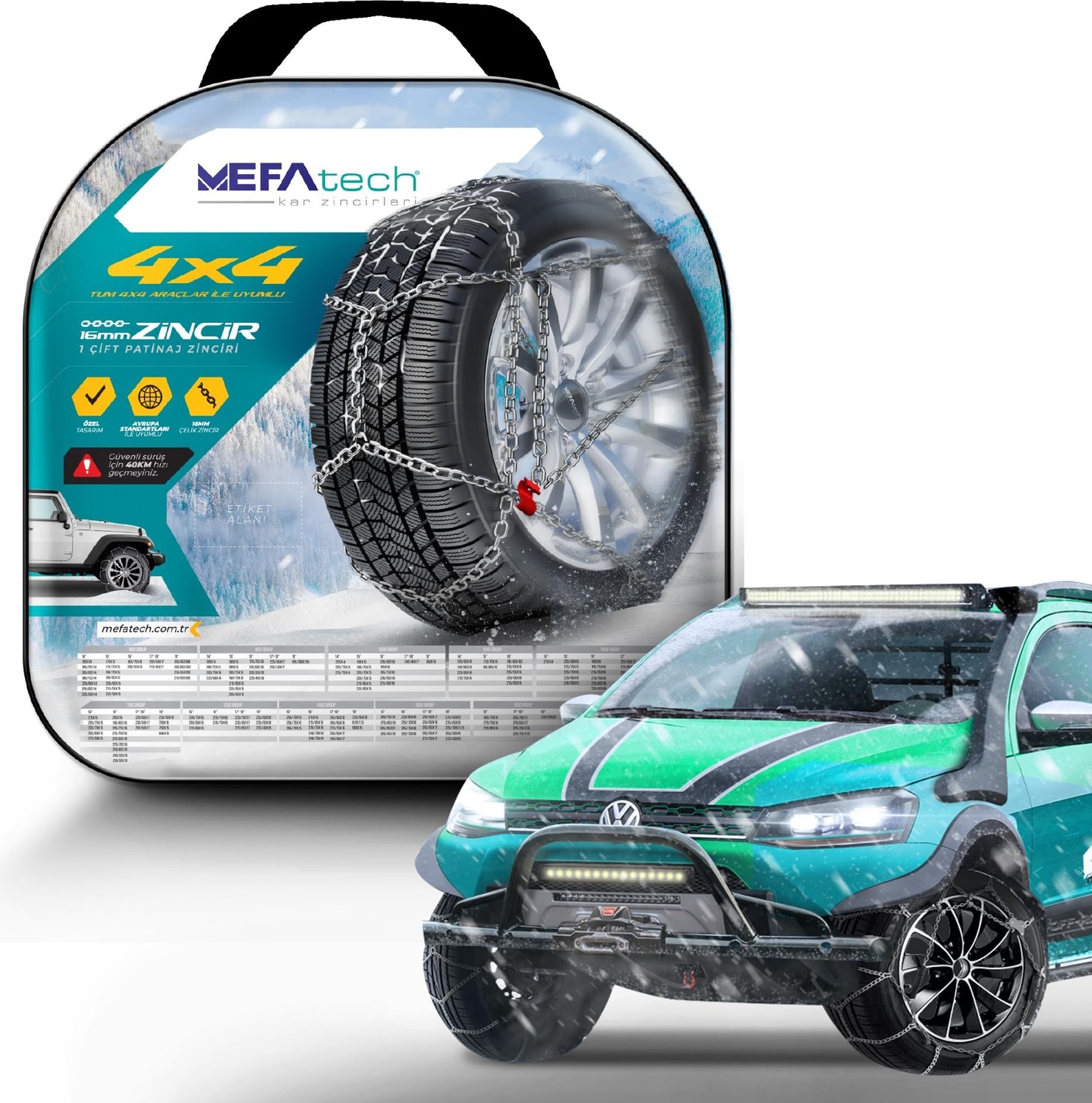 Aesco Mefatech 4x4 ve Minübüs Zinciri No. 1700