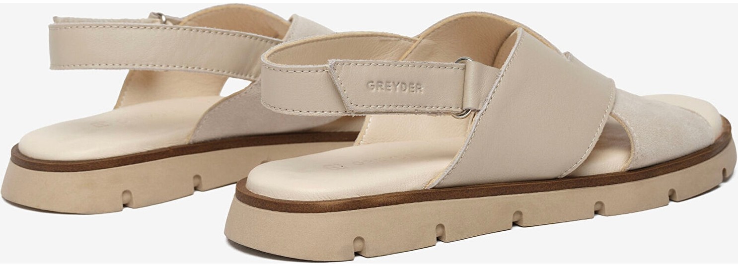 Greyder Kadın Taba Hakiki Deri Sandalet 6Y2CS35800 görsel 4