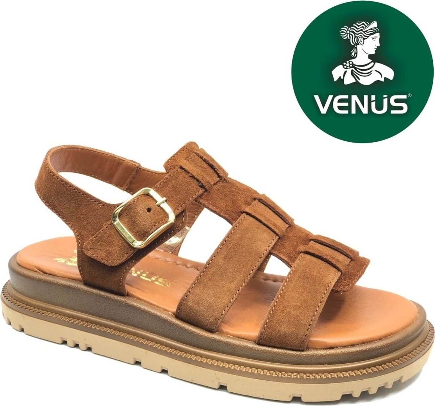 Venüs Riwing Hakiki Deri Comfort Ortopedik Kadın Sandalet görsel 6