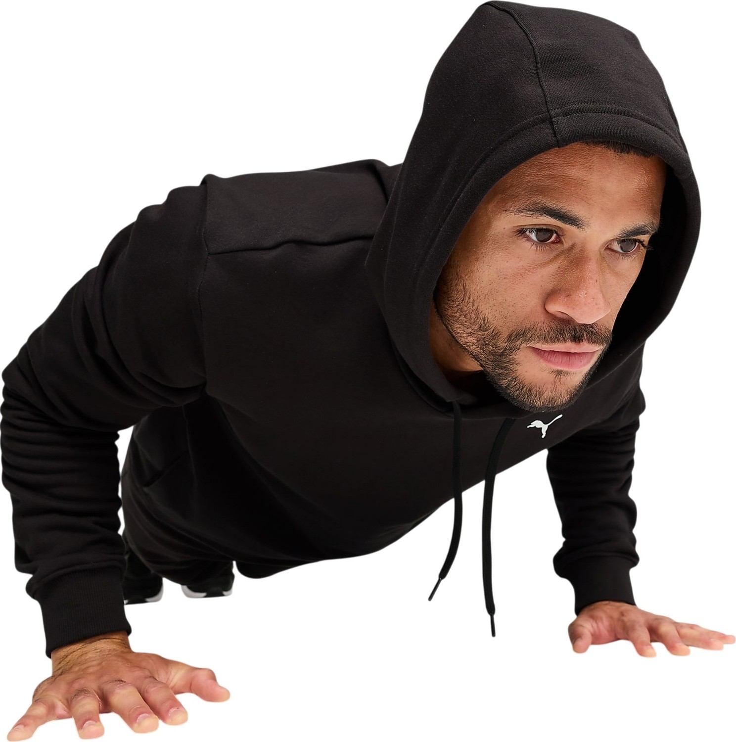 Puma Tad Ess French Terry Hoodie Siyah Erkek Sweatshirt görsel 4