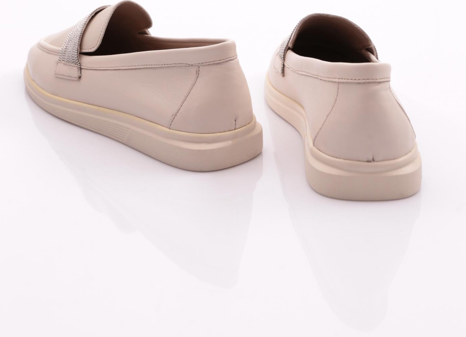 DGN 981S Kadin Şeritli Loafer Ayakkabı görsel 3