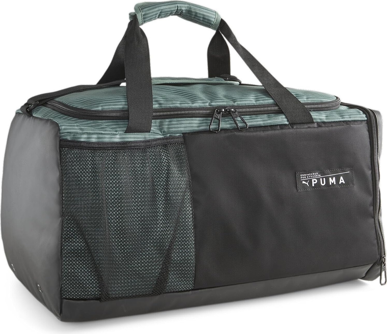 Happy Trend Puma Traınıng Medıum Spor Çantası, Puma Black-Eucalyptus, Osfa