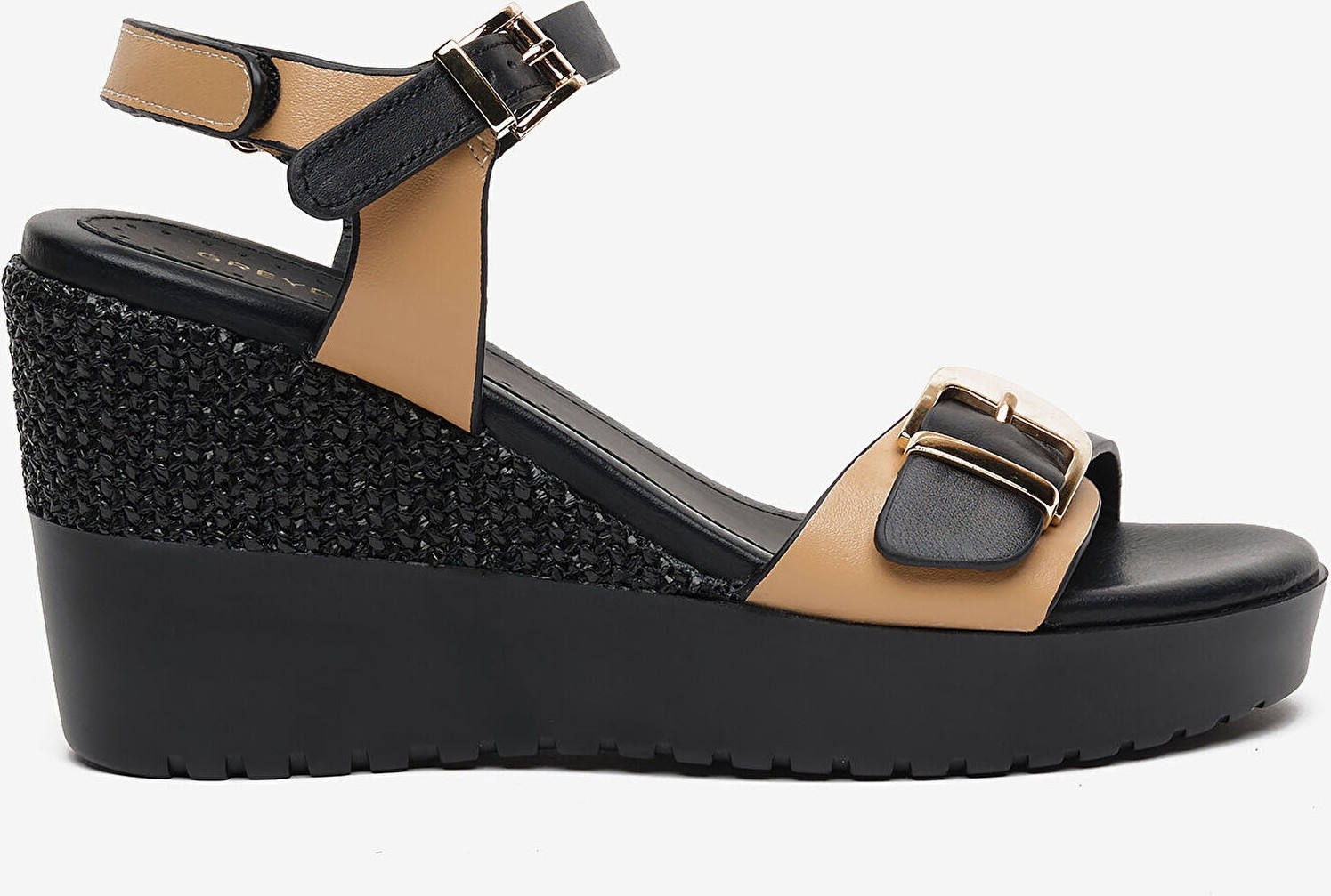 Greyder Kadın Siyah Hakiki Deri Topuklu Sandalet 6Y2WS59368