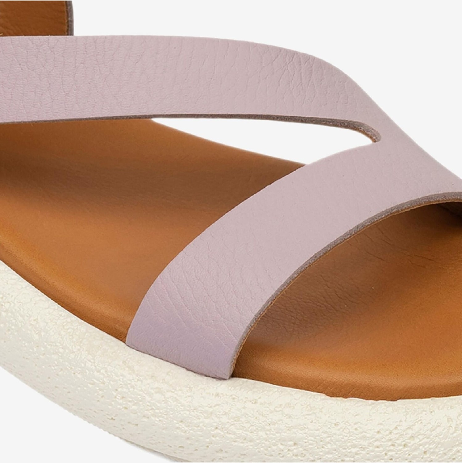 Greyder Kadın Lila Hakiki Deri Sandalet 4Y2TS59007 görsel 4