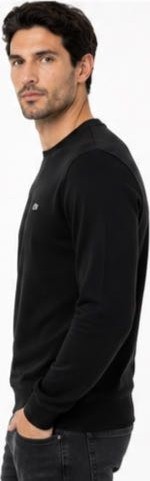 Lacoste Bisiklet Yaka Siyah Regular Fit Erkek Sweatshırt görsel 2