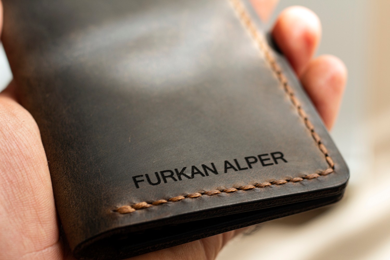 Hi Leather Nerio Kapaklı Minimal Kartlık Kişiye İsme Özel görsel 6