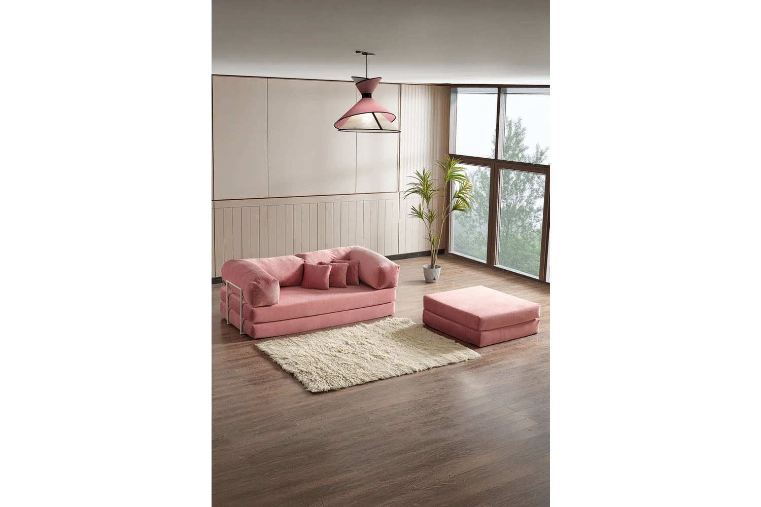 Resim Legom Alis Aktivite Koltuğu Yatak Olabilen Çok Amaçlı Kanepe Pudra 