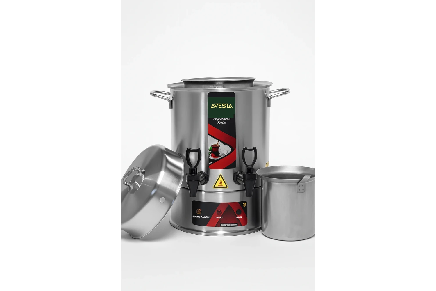 Resim Avesta 60 Bardak Sultan Çay Otomatı Semaver Inoks 