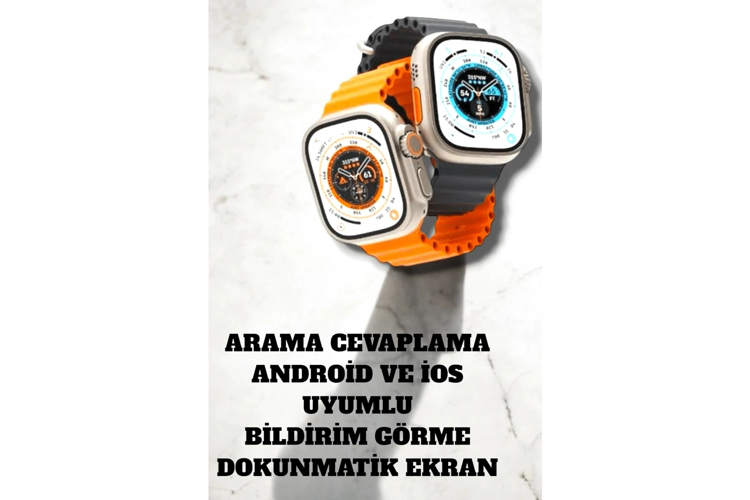 Resim Casio Wireless Şarjlı Akıllı Saat 49 mm Çok Renkli Ekran ile Uyku ve Nabız Takibi Özellikli 