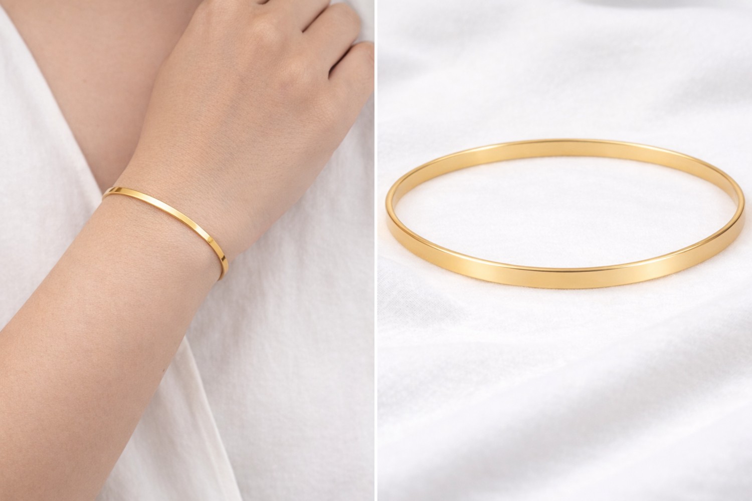 Özbağ Kösedağkuyumculuk 22 Ayar Kibrit Çöpü Bilezik 3mm 10GR