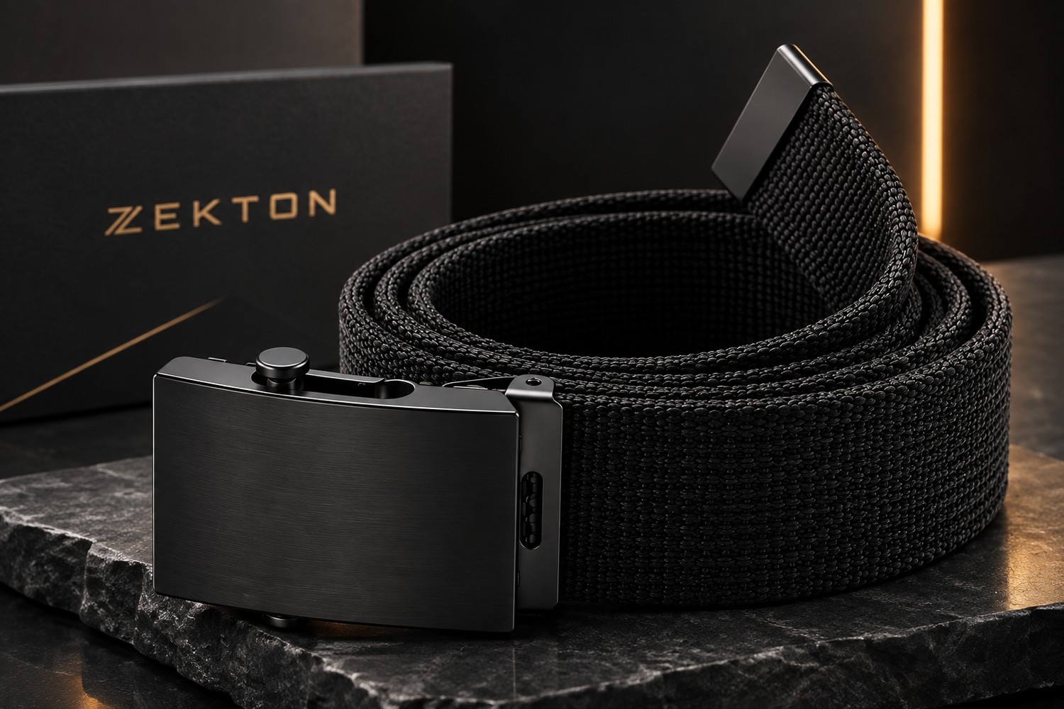 Zekton 4 cm Unisex Spor Kanvas Kemer - Kadın Erkek Kot Ve Kargo Pantolon Dokuma Kemer görsel 3