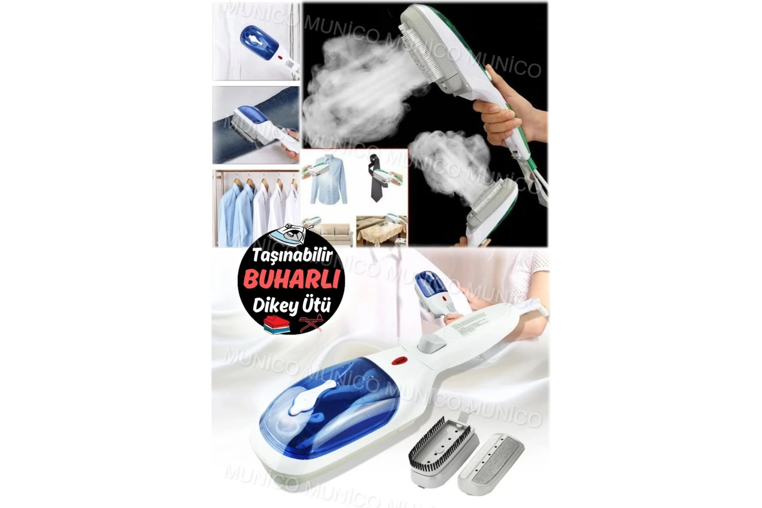 Resim Empressco Mini Dikey Buharlı Ütü Makinesi, Güçlü Buhar ile Kolay ve Pratik Kullanım 