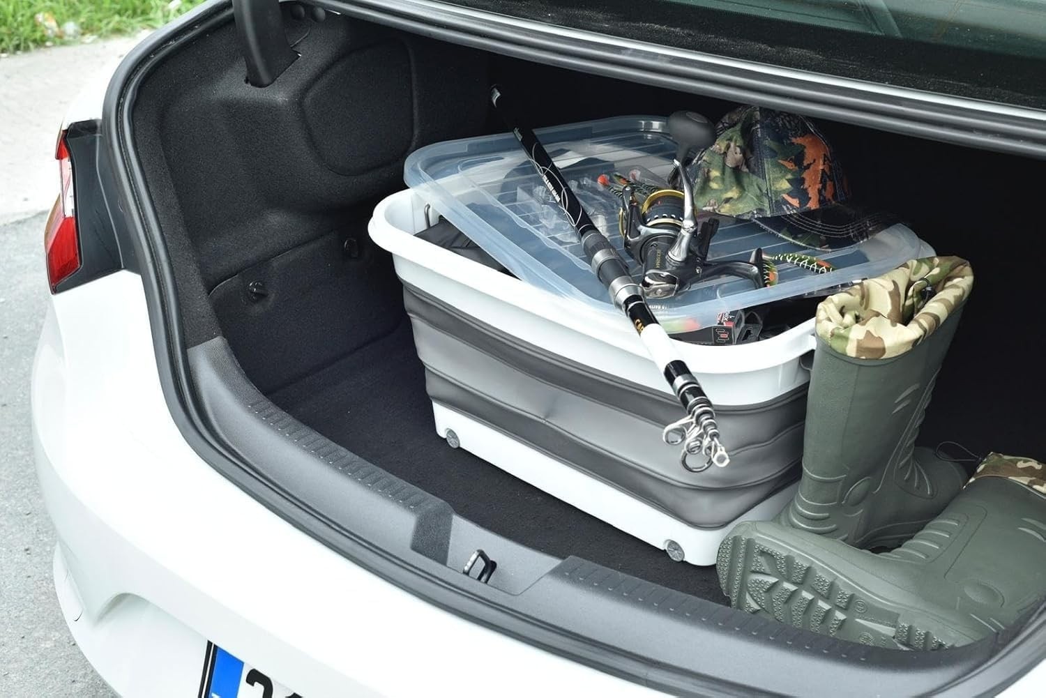 OEM Katlanabilir Şeffaf Kapaklı Saklama Kabı, Tekerlekli Büyük Hacimli Oyuncak Kutusu, Çamaşır Sepeti ve Organizer, Plastik Kapaklı Düzenleyici Kutu, Ev ve Ofis Için Çok Amaçlı (65 Litre) görsel 3