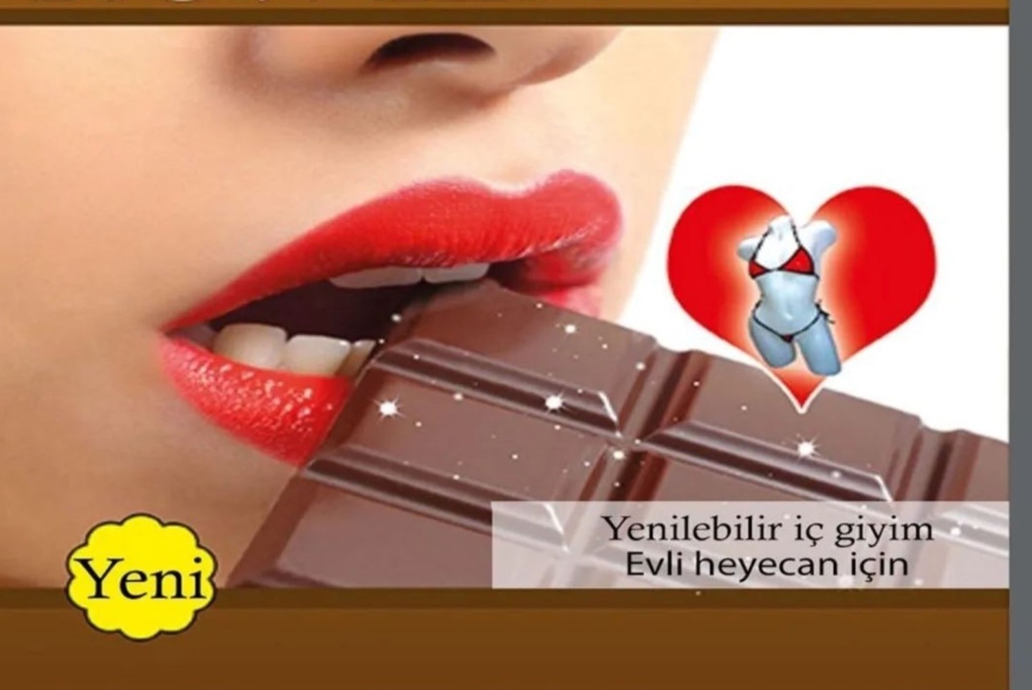 The Secret Desire Çikolata Aromalı Yenilebilir Kadın Iç Çamaşırı, Tatlı ve Çekici Fantezi Deneyimi görsel 2