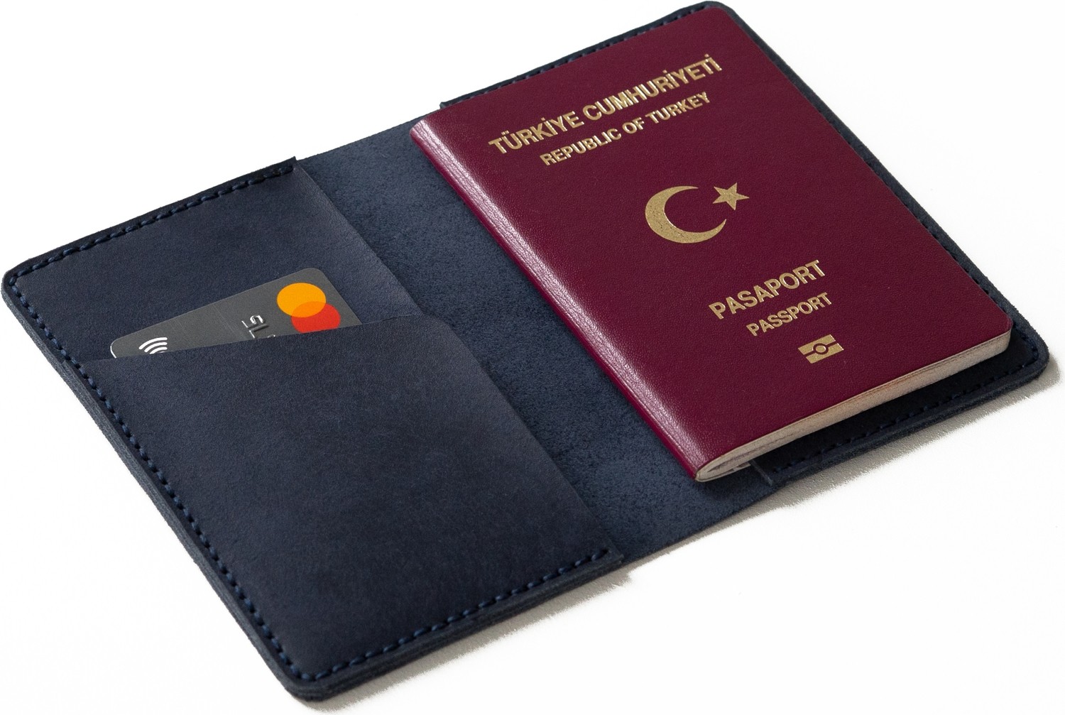 Mimas Design Hakiki Deri Pasaport Kılıfı