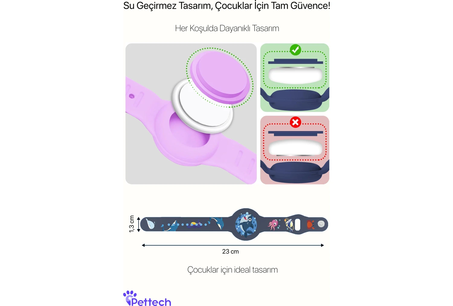 Resim Airtag Yuvalı Çocuk Saati 