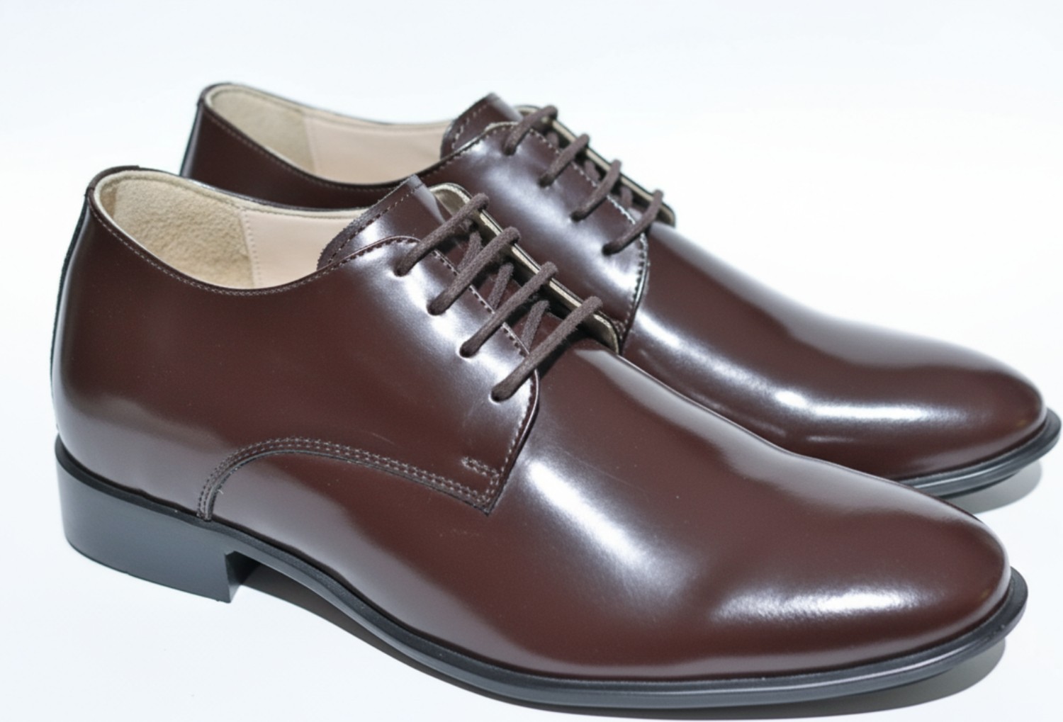 Elevold Alfa %100 Deri Damatlık Erkek Ayakkabı 7 cm Gizli Topuklu Boy Uzatan (Rugan/mat) görsel 3