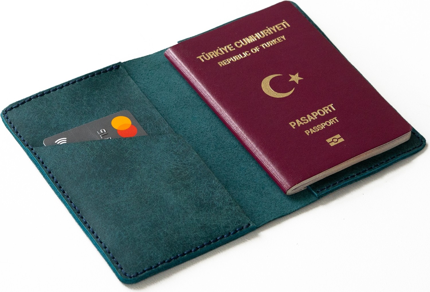 Mimas Design Hakiki Deri Pasaport Kılıfı