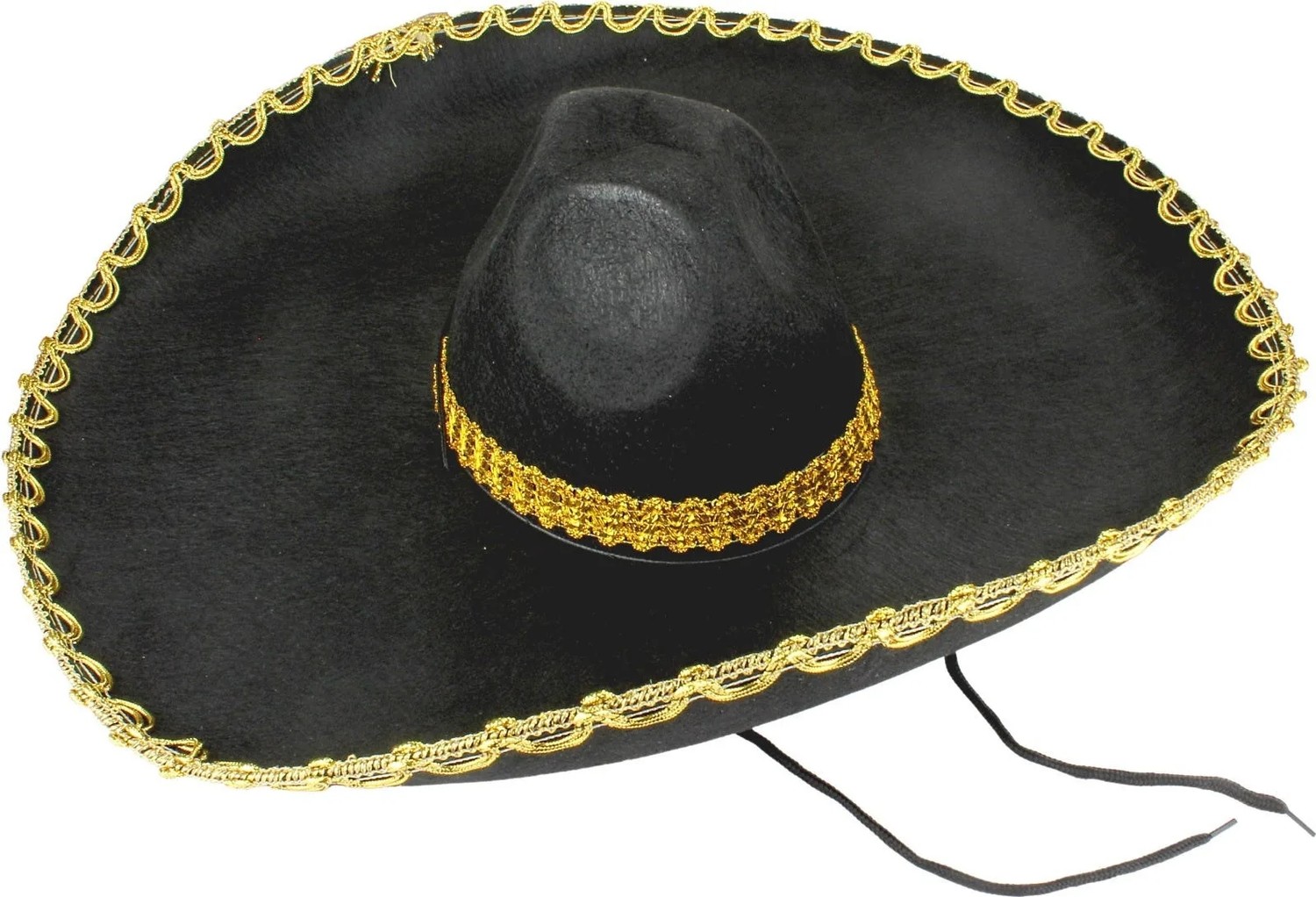 TeknoKapsül Sombrero Meksika Şapkası Mariachi Altın Şeritli Yetişkin Boy görsel 2
