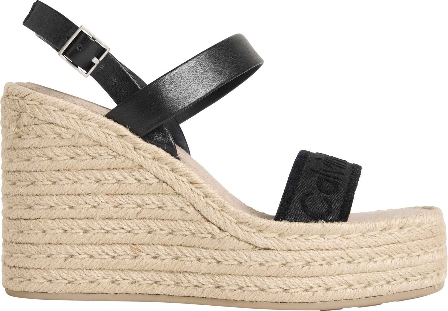 Calvin Klein Calvın Kleın Kadın Marka Logolu Günlük Kullanıma Uygun Siyah Espadril HW0HW02901 Beh