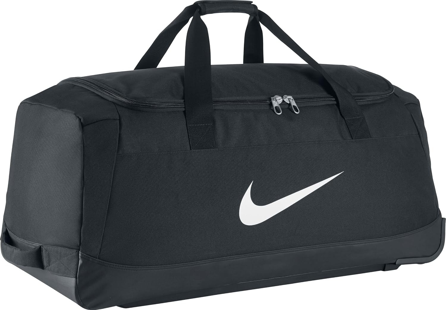 Happy Trend Nıke Tekerlekli Spor Çantası Club Team Swoosh, Siyah (Siyah/beyaz), 82 x 35 x 38 Cm, 120 Litre, BA5199-010. Mısc