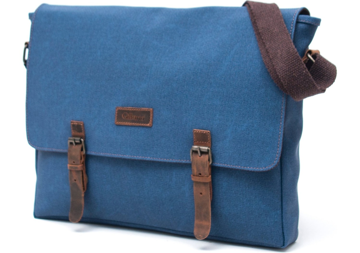 Gillario Design 03 Kanvas Deri Bej 15.6 Inch Postacı Laptop Çantası görsel 6