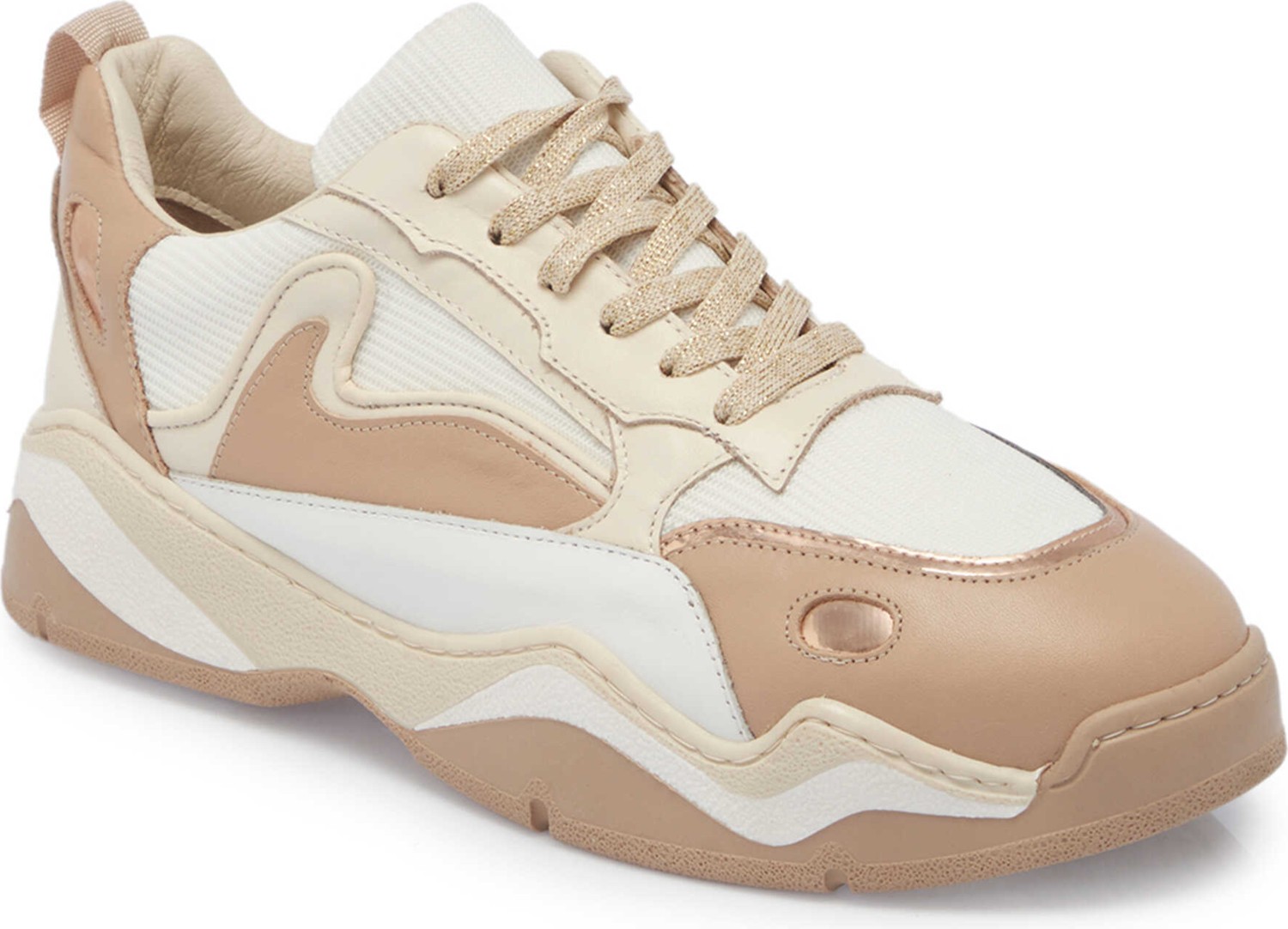 Tergan Siyah Hakiki Deri Kadın Sneaker - K24I1AY67196-A23