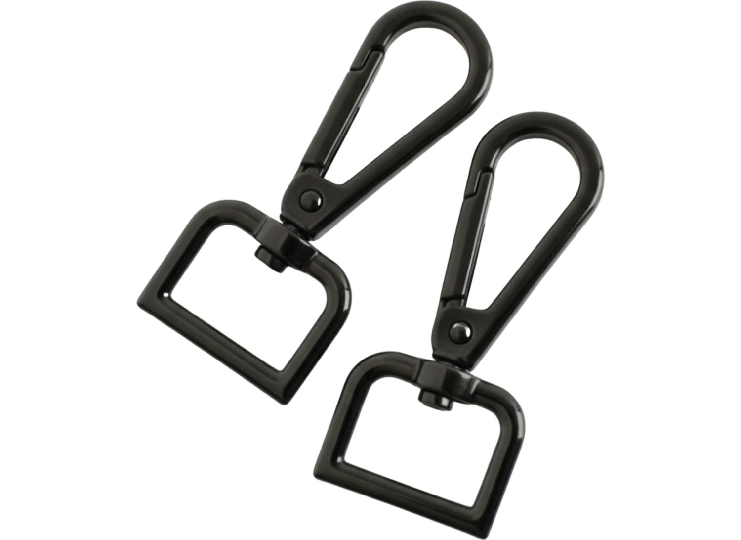 Orhan Çanta 2 cm Kare Kanca Nikel (Gümüş) - Metal Çanta ve Cüzdan Askı Klipsi - 15 Adet görsel 3