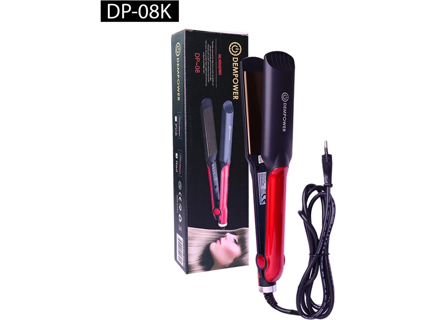 Resim LTG Nova Dempower Saç Düzleştirici Kırmızı 