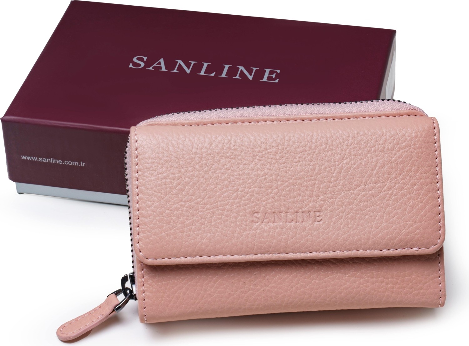 SANLINE Sanlıne 2754 Hakiki Deri Kadın Cüzdan - Sarı